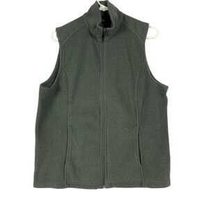 Lands' End Fleece Vest, size large (14/16), gray